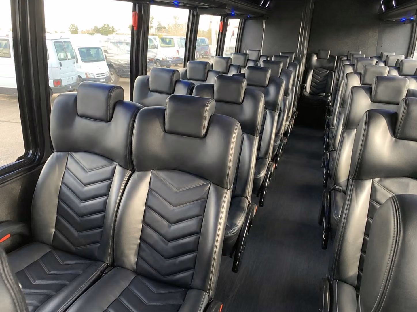 15 passenger minibus interior