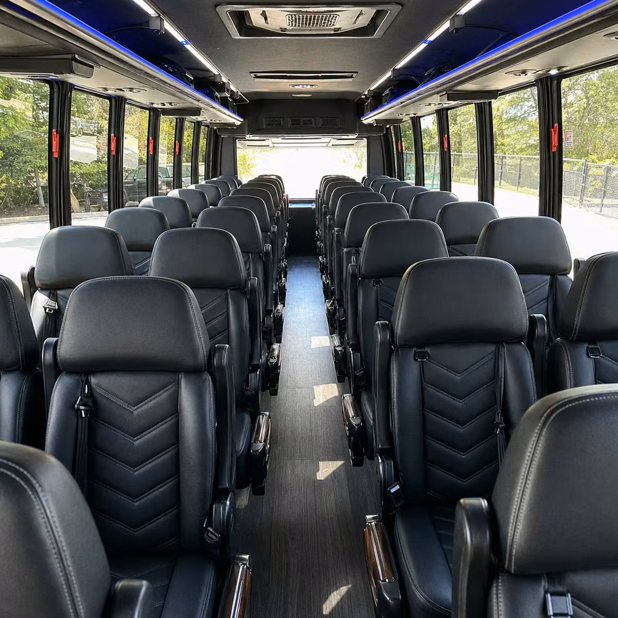 25 passenger minibus interior