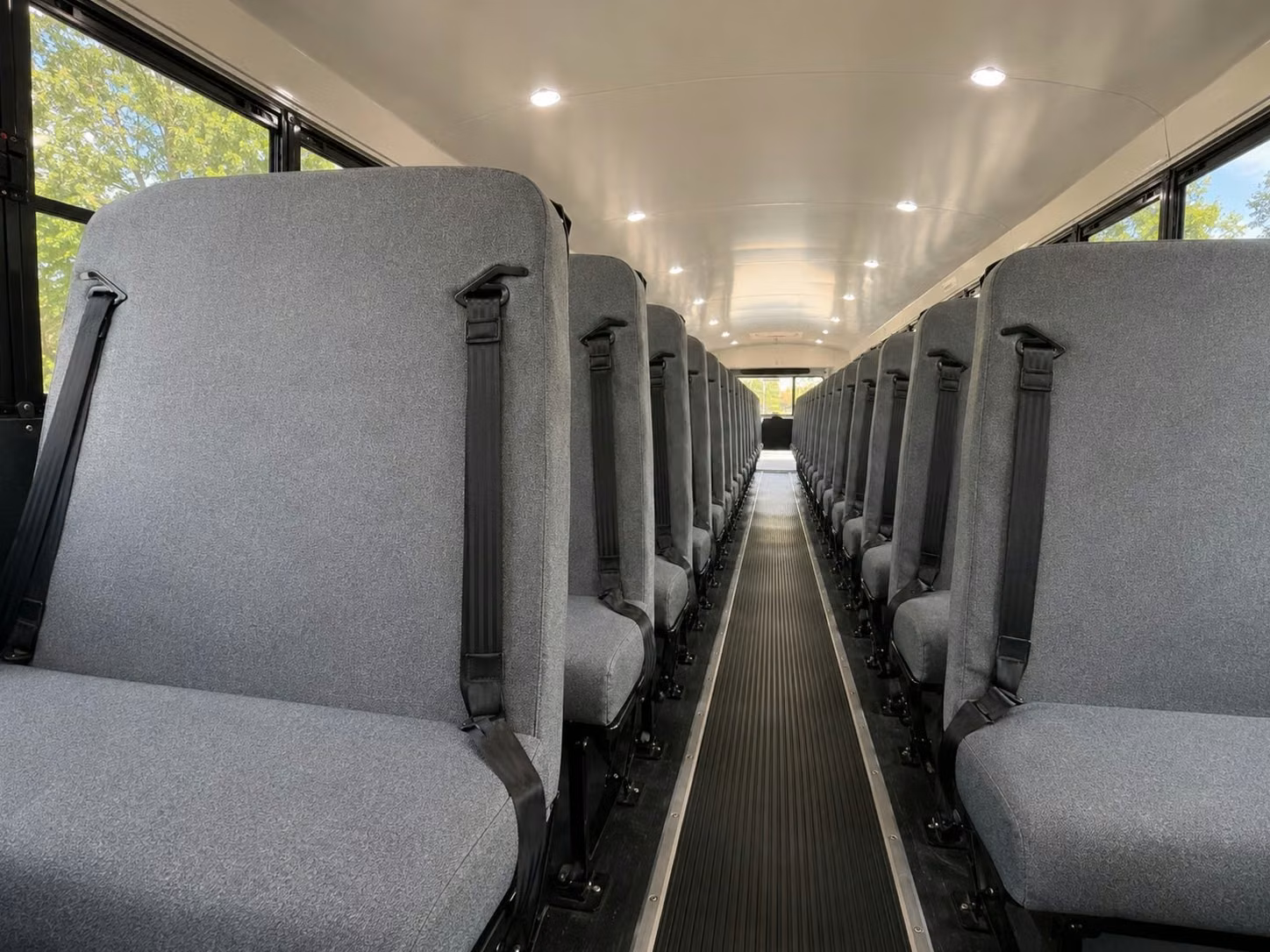school bus inside