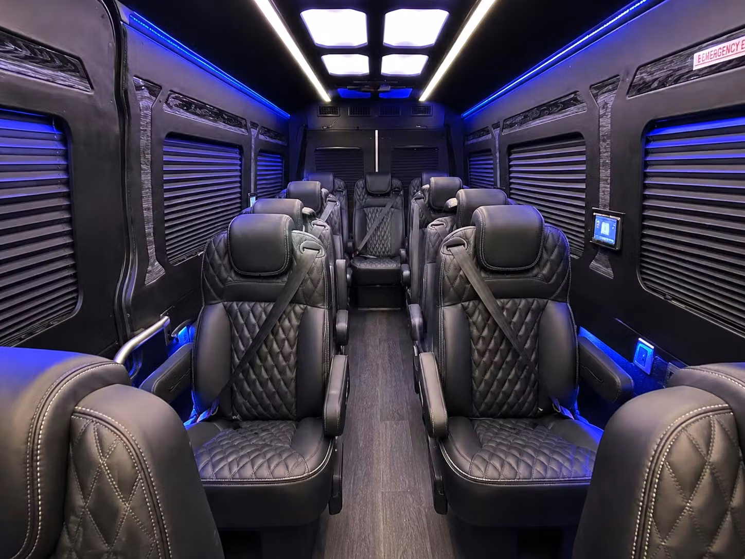 sprinter van with driver inside