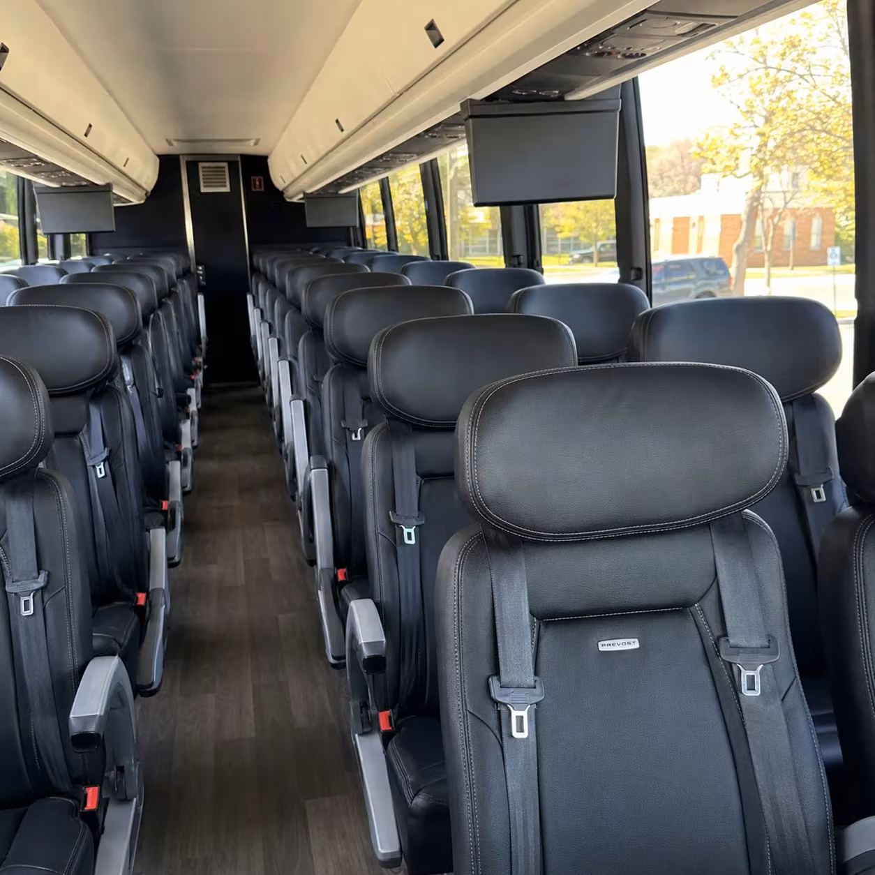 wichita charter bus interior